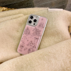 Pink Angel Bunny iPhone Case