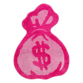 Pink Money Bag Tufted Rug