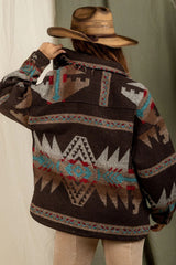 Mikaela Brown Aztec Jacket