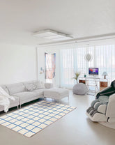 Bedroom Checkered Rug