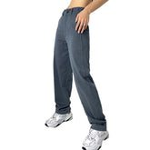 Womens High Waist Straight Pants