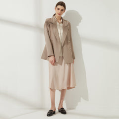 WomenBlazer Classic Double Breasted Long Sleeve Coat