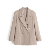 WomenBlazer Classic Double Breasted Long Sleeve Coat