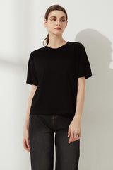 WomenO Neck Short Sleeve Basic Tees