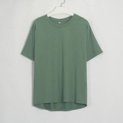 WomenO Neck Short Sleeve Basic Tees