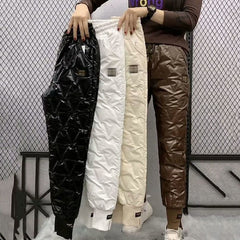 New High Waist Thick Casual Feet Harem Pants