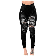 High Waist Skinny Jeans With Zipper In The Back Vintage Push Up Black Jeans Femme Fitness Denim Pants Streetwear Leggings