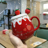 Cute Strawberry Ceramic Mug