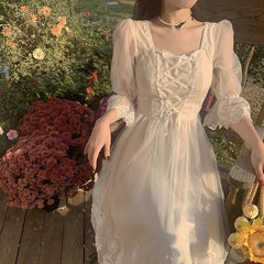 French Vintage Midi Dress