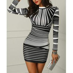 Retro Dress Hot Stretchy Printed Package Hip Bodycon Bandage Mini Dress Girls Short Sexy Club Party Pencil Dress