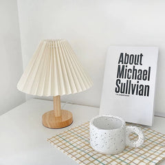 Milk Pleated Table Lamp
