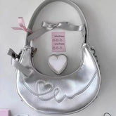 Y2K Korean Silver Bag