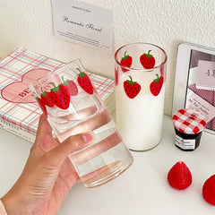 Strawberry Glass Cup