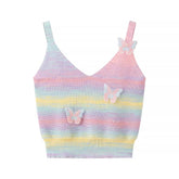 Gradient Butterfly Crop Top
