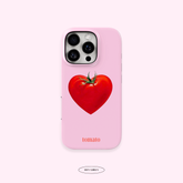 Pink Tomato Heart iPhone Case