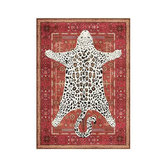 Boho Leopard Print Carpet
