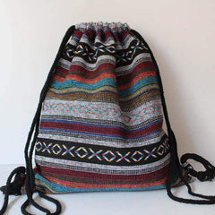 Hippie Drawstring Backpack (5 Styles)