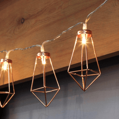 Geometric Copper Fairy Lights