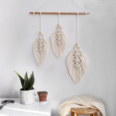 Macrame Feathers Wall Hanging