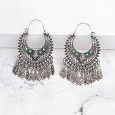 Ethnic Tasseled Drop Earrings