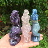 Mermaids Natural Crystal Carving