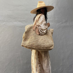 Nomadic Soul Boho Straw Bag
