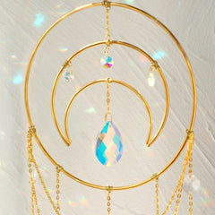 Moon Crystal Suncatcher Rainbow Maker