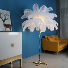 Luxurious Feather Floor Lamp