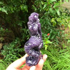 Mermaids Natural Crystal Carving