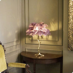Luxurious Feather Floor Lamp