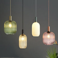 Nordic Colored Glass Pendant Lights