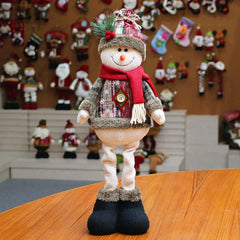 Santa, Snowman, and Reindeer Figurines
