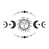 Mystical Sun And Moon Wall Stickers