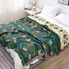 Flock of Birds Summer Throw Blanket