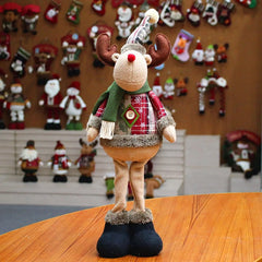 Santa, Snowman, and Reindeer Figurines