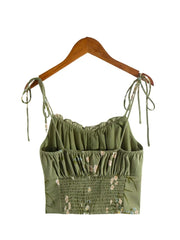 Gwyneth Chiffon Floral Crop Top