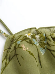 Gwyneth Chiffon Floral Crop Top