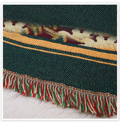 Floral Double-faced Throw