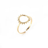 Gold Sun Statement Ring