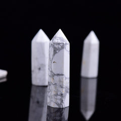 Howlite Crystal Point Tower