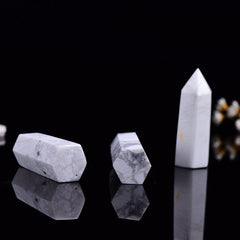 Howlite Crystal Point Tower