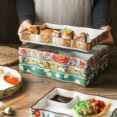 Japanese Style Rectangular Plate