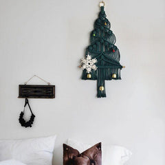 Macrame Christmas Tree Wall Hanging Decor
