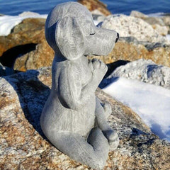 Meditating Dog Figurine