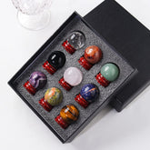 Natural Crystal Ball Gift Box Set