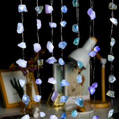 Natural Quartz Crystals String Lights