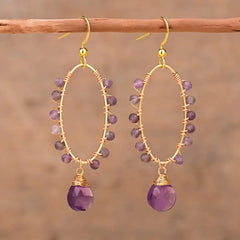 Natural Stone Bohemian Earrings