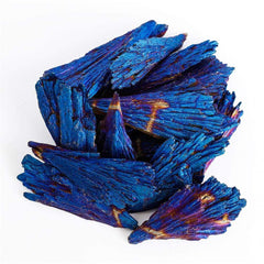 Rainbow Peacock Titanium Kyanite Blades