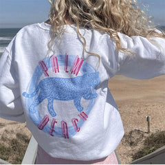 Palm Beach Leopard Print Sweatshirt