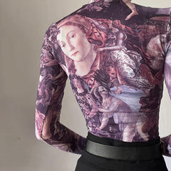 Primavera Long Sleeve Mesh Top